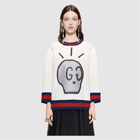 white gucci jumper womens|gucci sweatshirt for women.